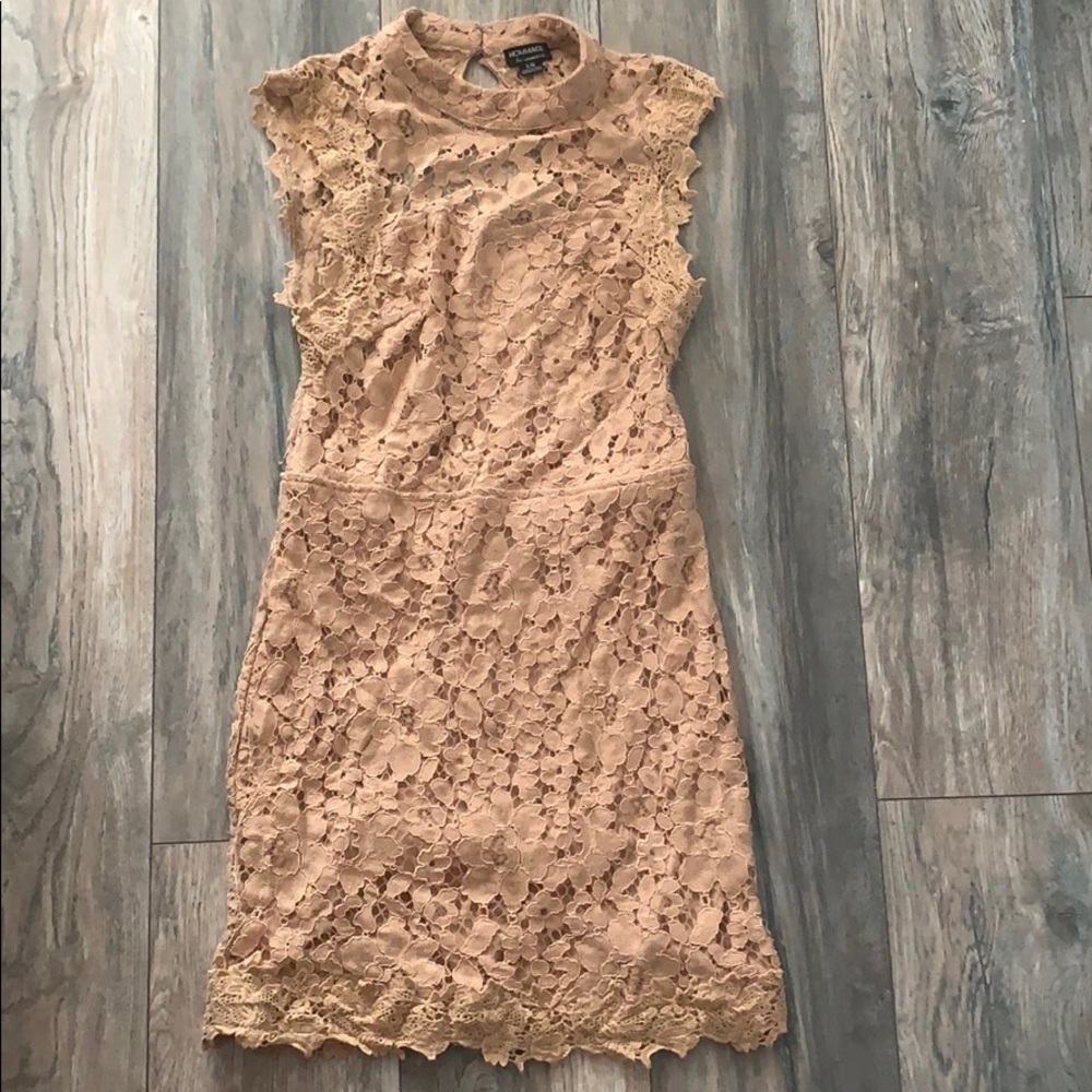 Lace Open Back Mini Dress